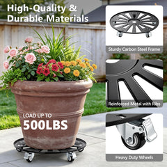 KEDSUM raised edge close-up preventing pot slips for safer plant movement