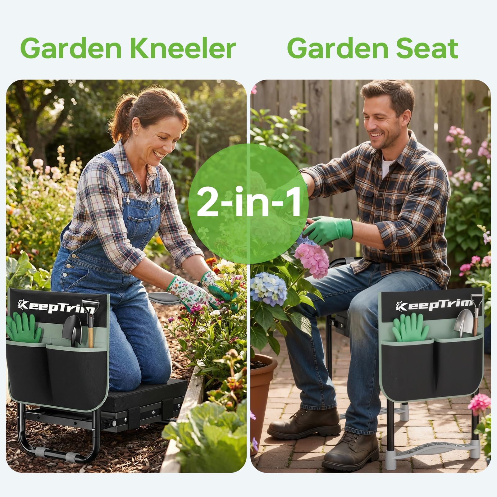 KeepTrim tool pouch attached to frame holding tools for easy access benefit