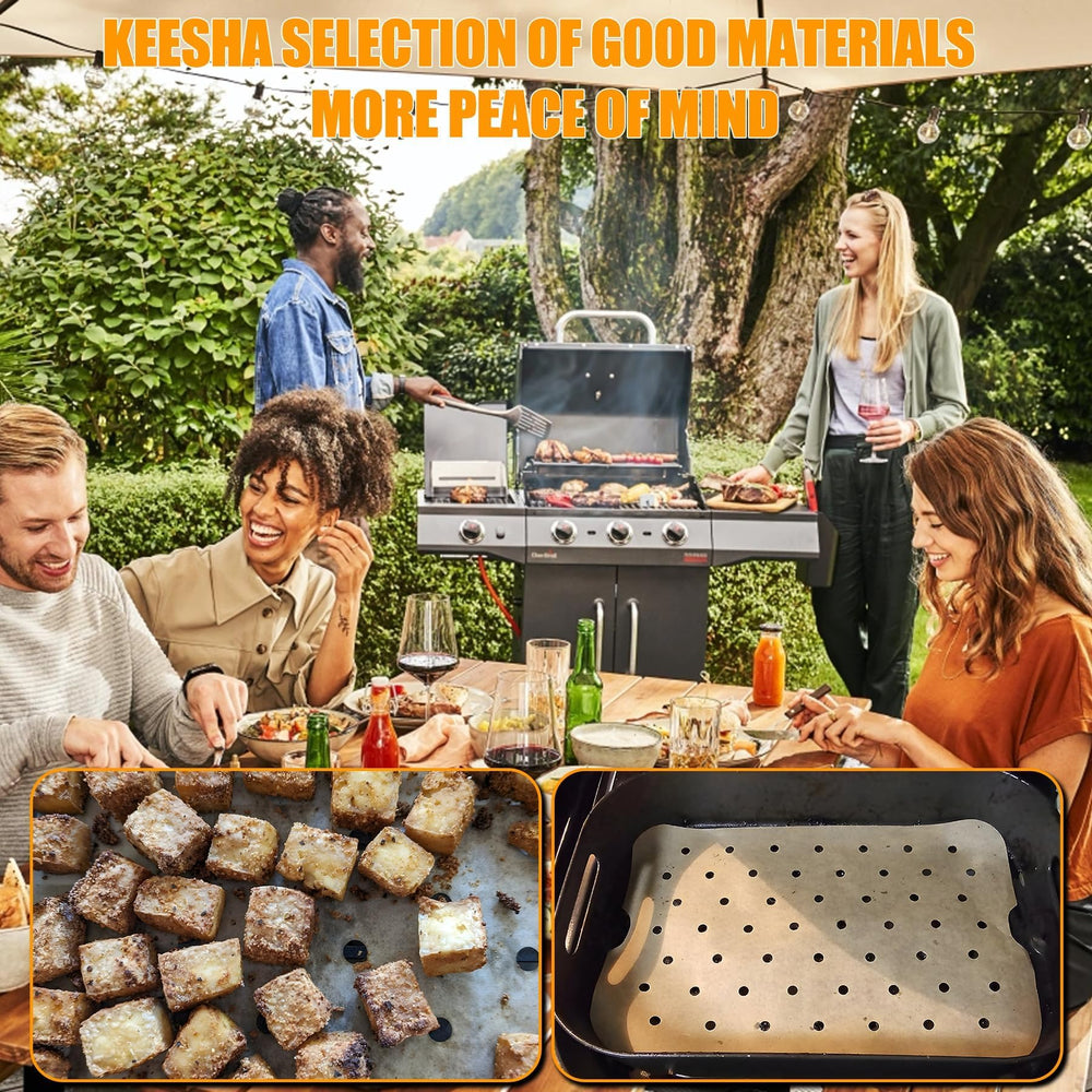 KEESHA Foodi FG551 edge and handle detail highlighting durable finish and safe handling