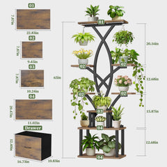 KELHOMECL close-up of four adjustable full-spectrum grow light heads guiding plant growth