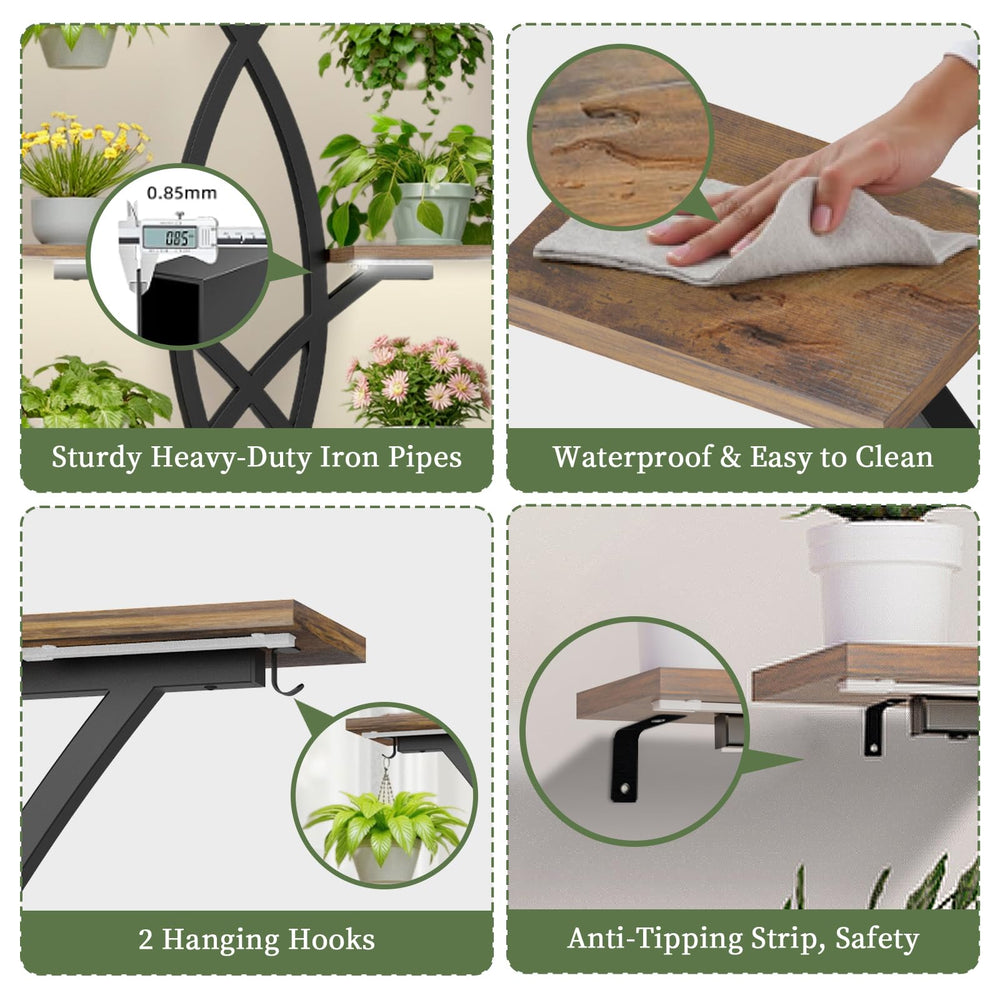 KELHOMECL close-up of rust-proof iron frame and waterproof board, durable support