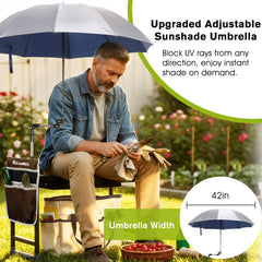 KELHOMECL umbrella bracket close-up showing adjustable sun protection