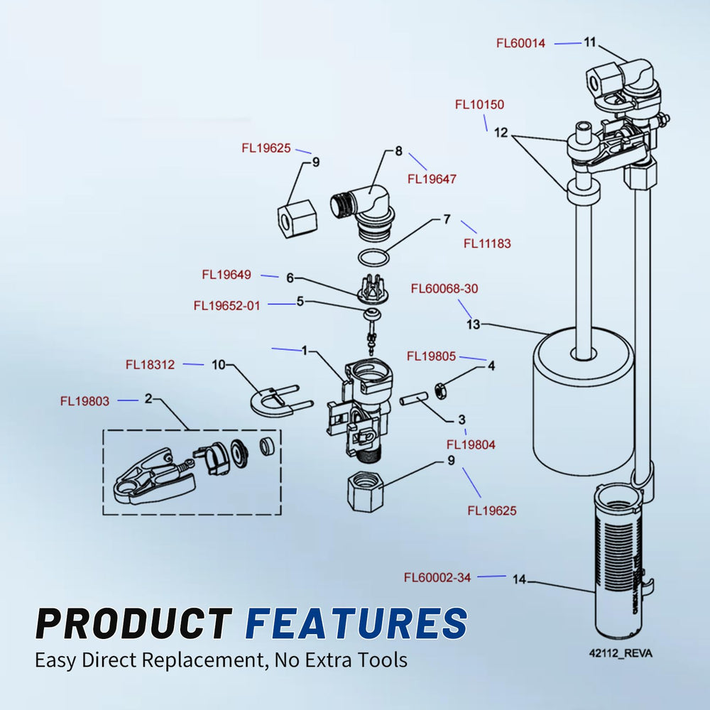 kelmado float installed in brine tank demonstrating overflow prevention benefit
