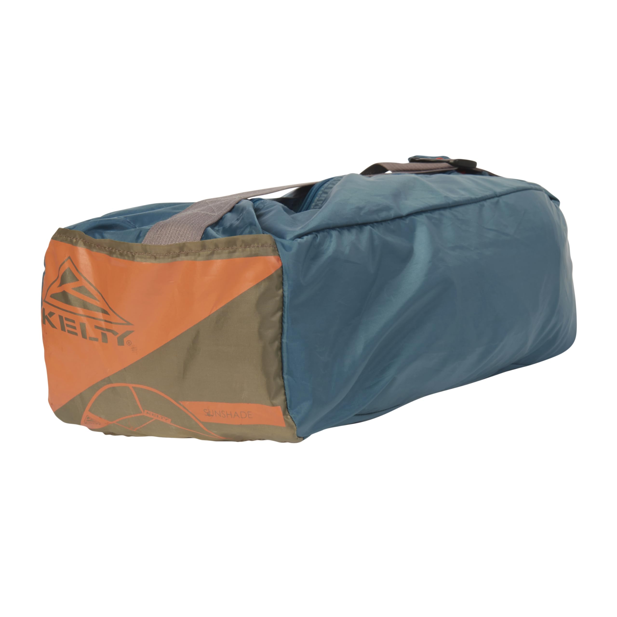Kelty Sunshade with person standing to show 87-inch peak height and headroom benefit