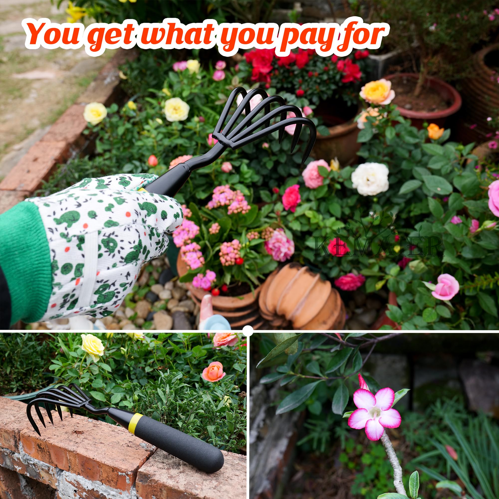 Kemaier blade with scale markings for accurate planting depth and consistent results