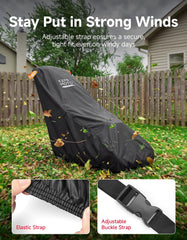 KEMIMOTO buckle and elastic drawstring securing cover in wind