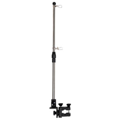 KEMIMOTO front view of stainless steel flag holder showing durable build and finish