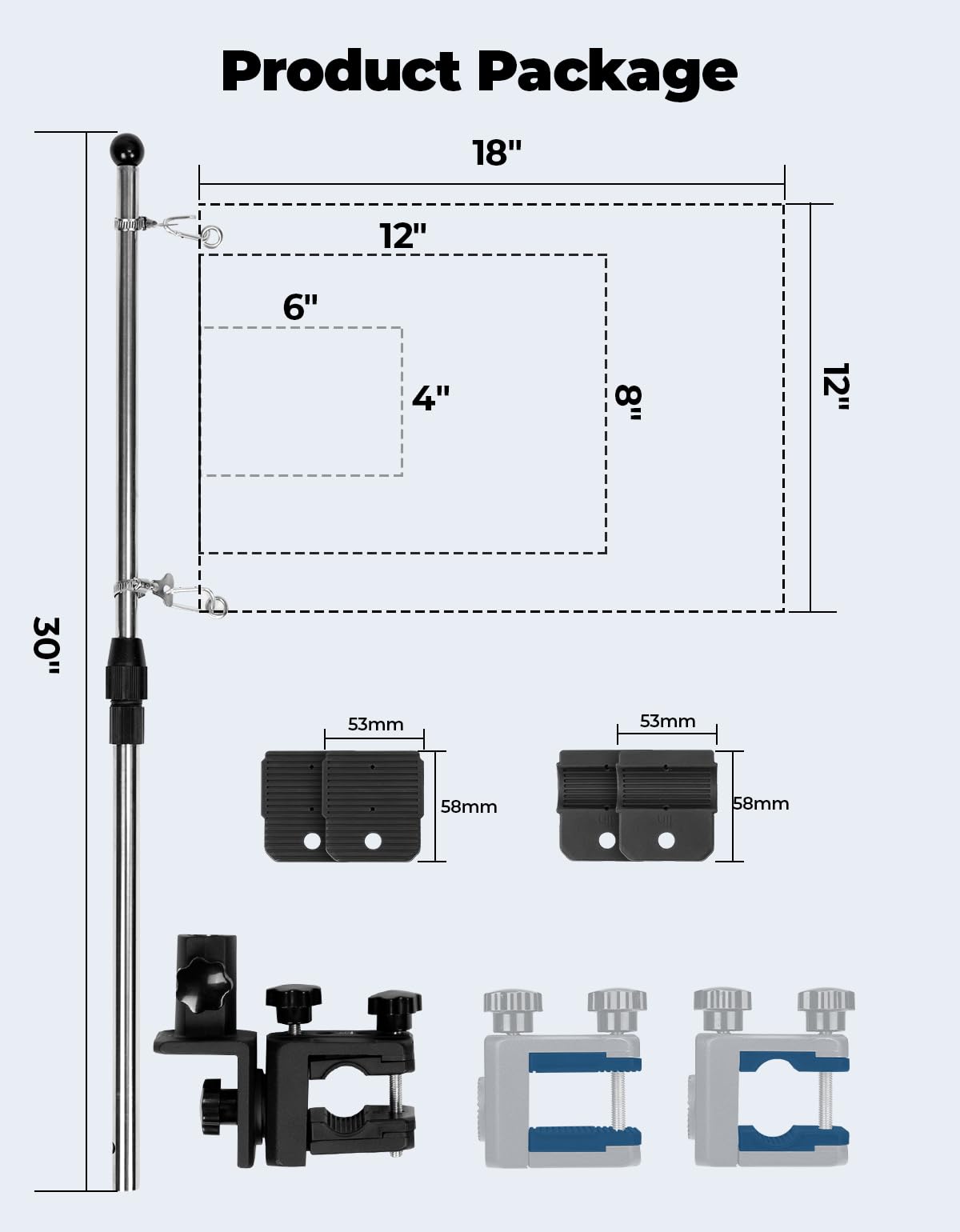 KEMIMOTO rubber adapters and aircraft-grade cables included for versatile fit