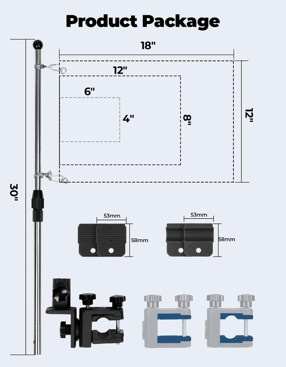 KEMIMOTO rubber adapters and aircraft-grade cables included for versatile fit