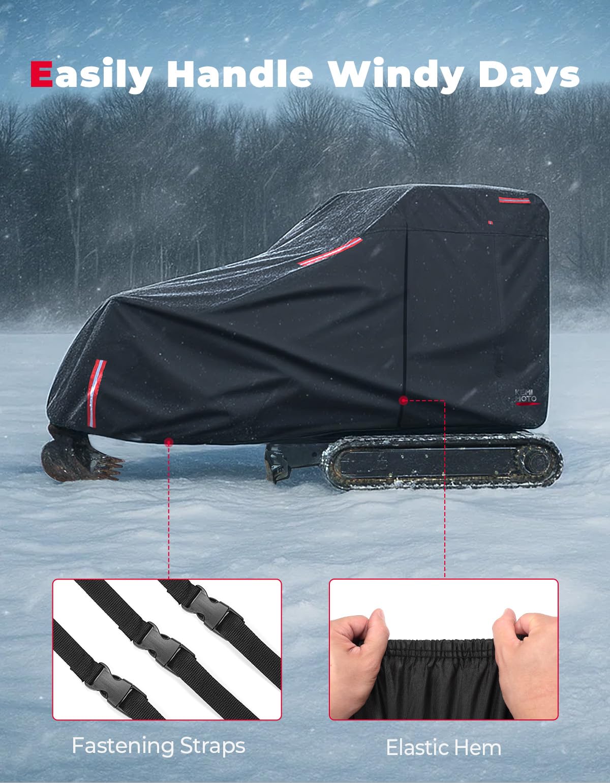 KEMIMOTO side zipper open for easy cab access and quick retrieval
