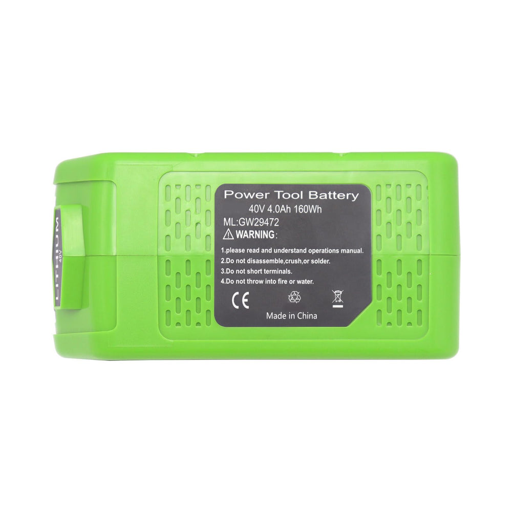 Kemjio battery in use on mower outdoors demonstrating reliable yard power