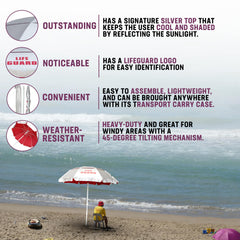 Kemp USA carry case with umbrella packed, offering easy transport benefit