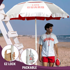 Kemp USA solar panel detail on umbrella providing supplemental accessory power