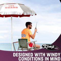 Kemp USA close-up of tilt mechanism showing adjustable angle for better shade