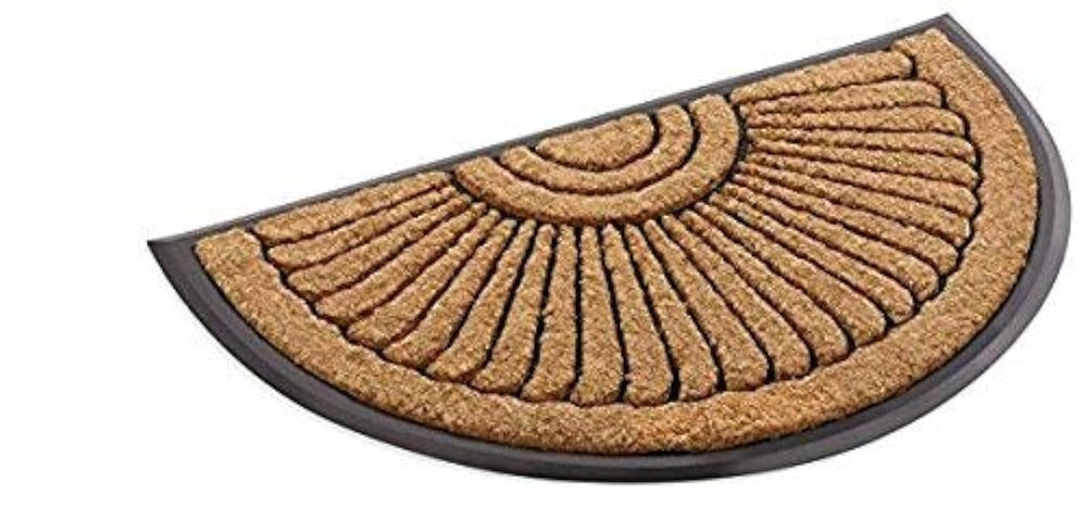 Kempf front view half-round mat enhancing curb appeal and welcome look