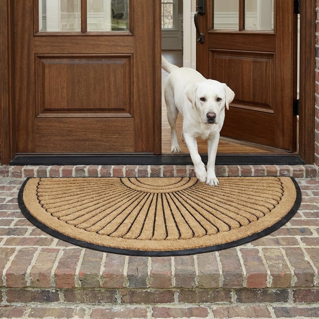 Kempf doormat with shoes demonstrates strong dirt-trapping performance