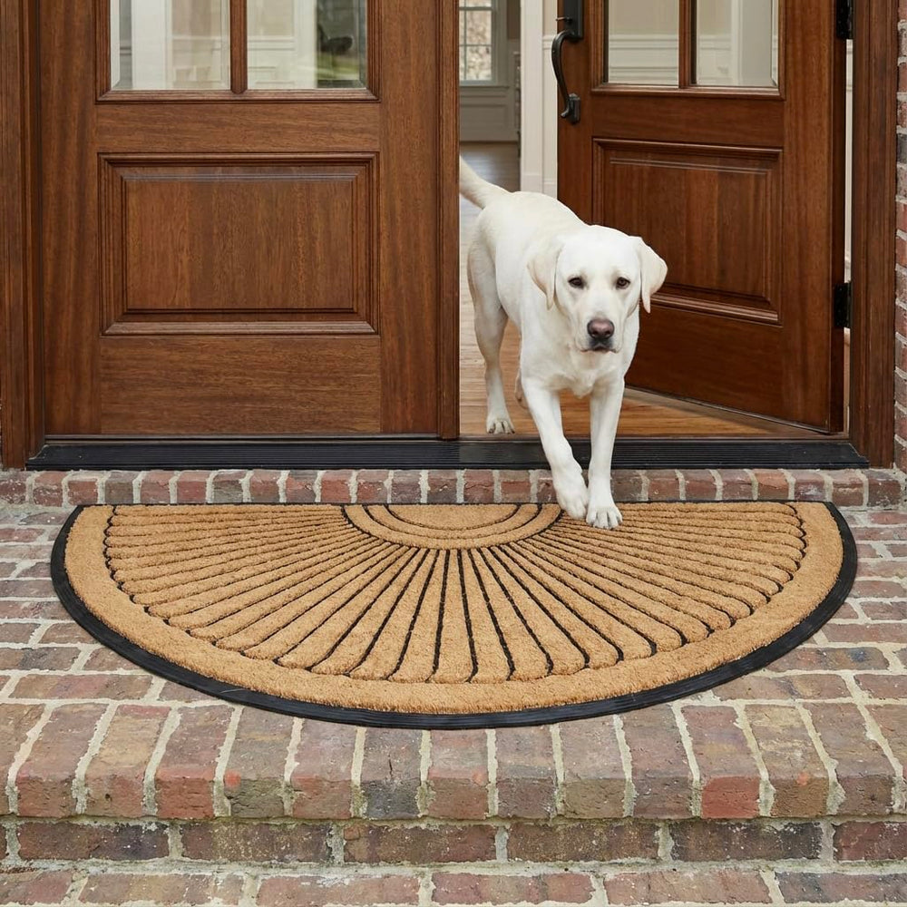 Kempf doormat with shoes demonstrates strong dirt-trapping performance