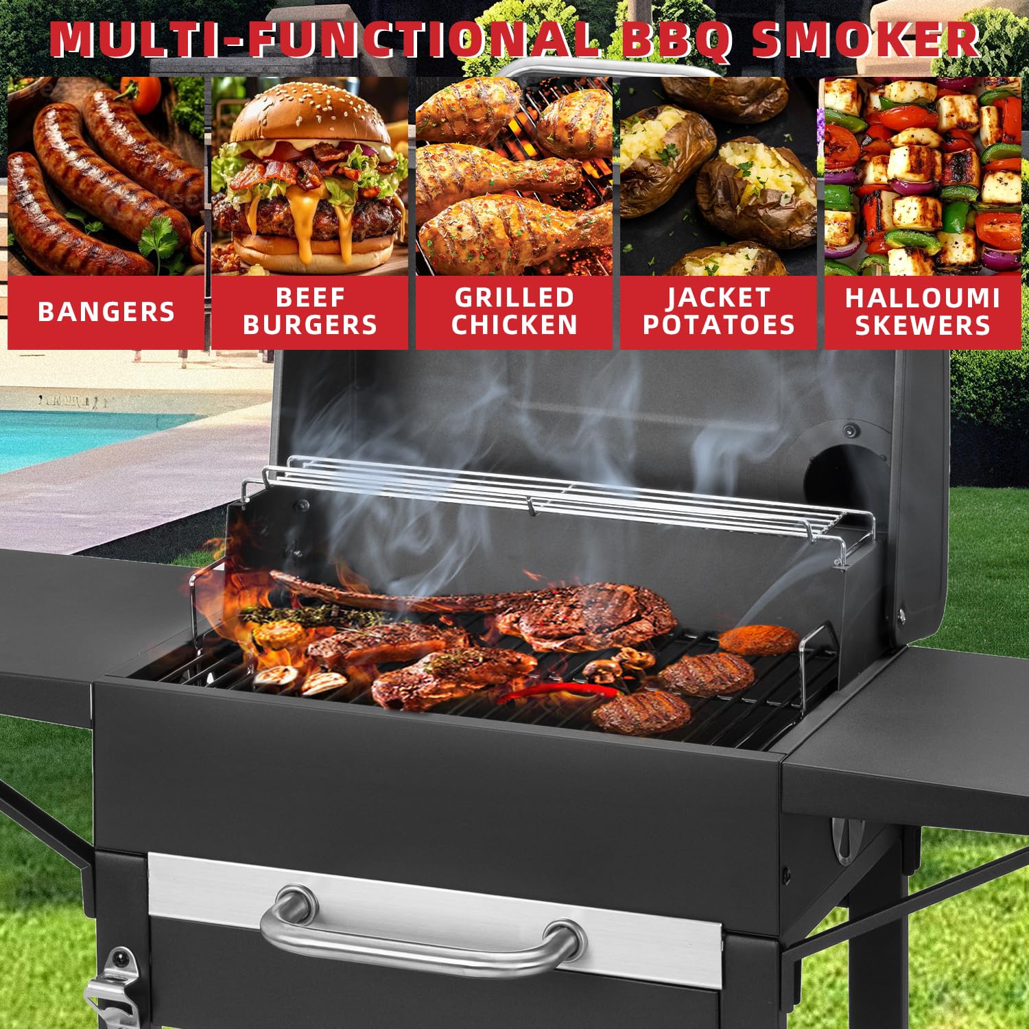 Kendane full-width pull-out ash tray for quick ash removal