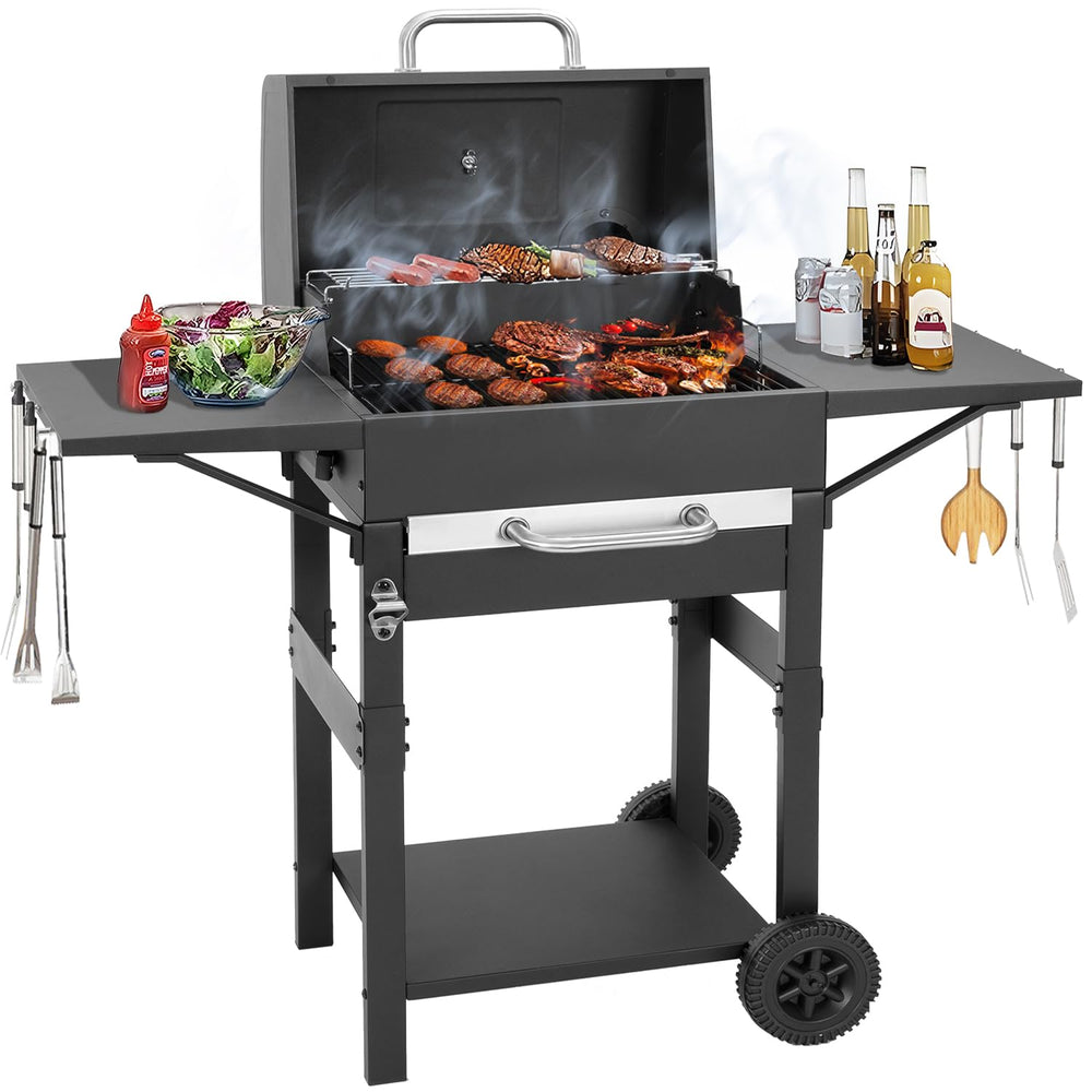 Kendane front view showing full grill setup and generous cooking space