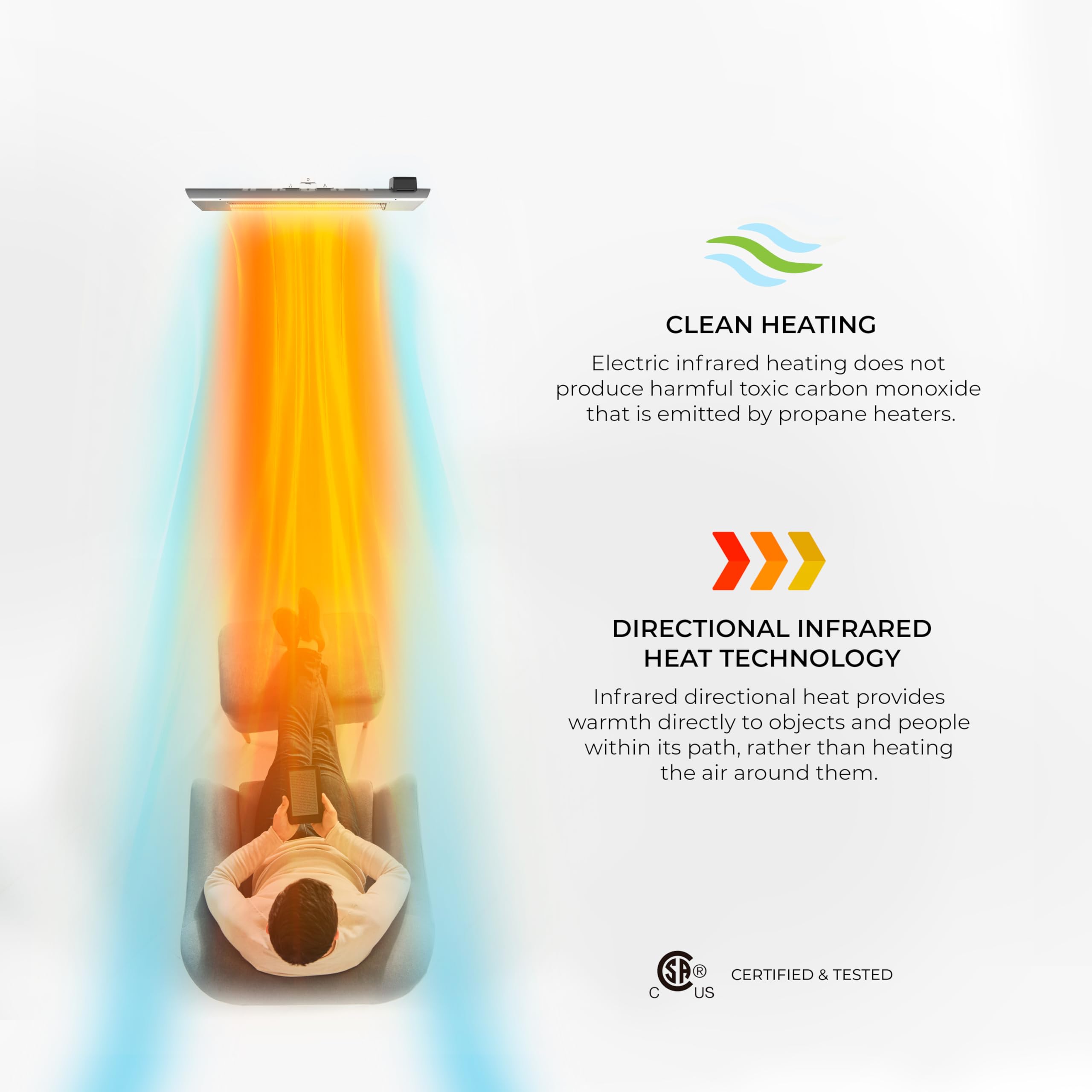 Kenmore close-up of heating element highlighting efficient infrared performance