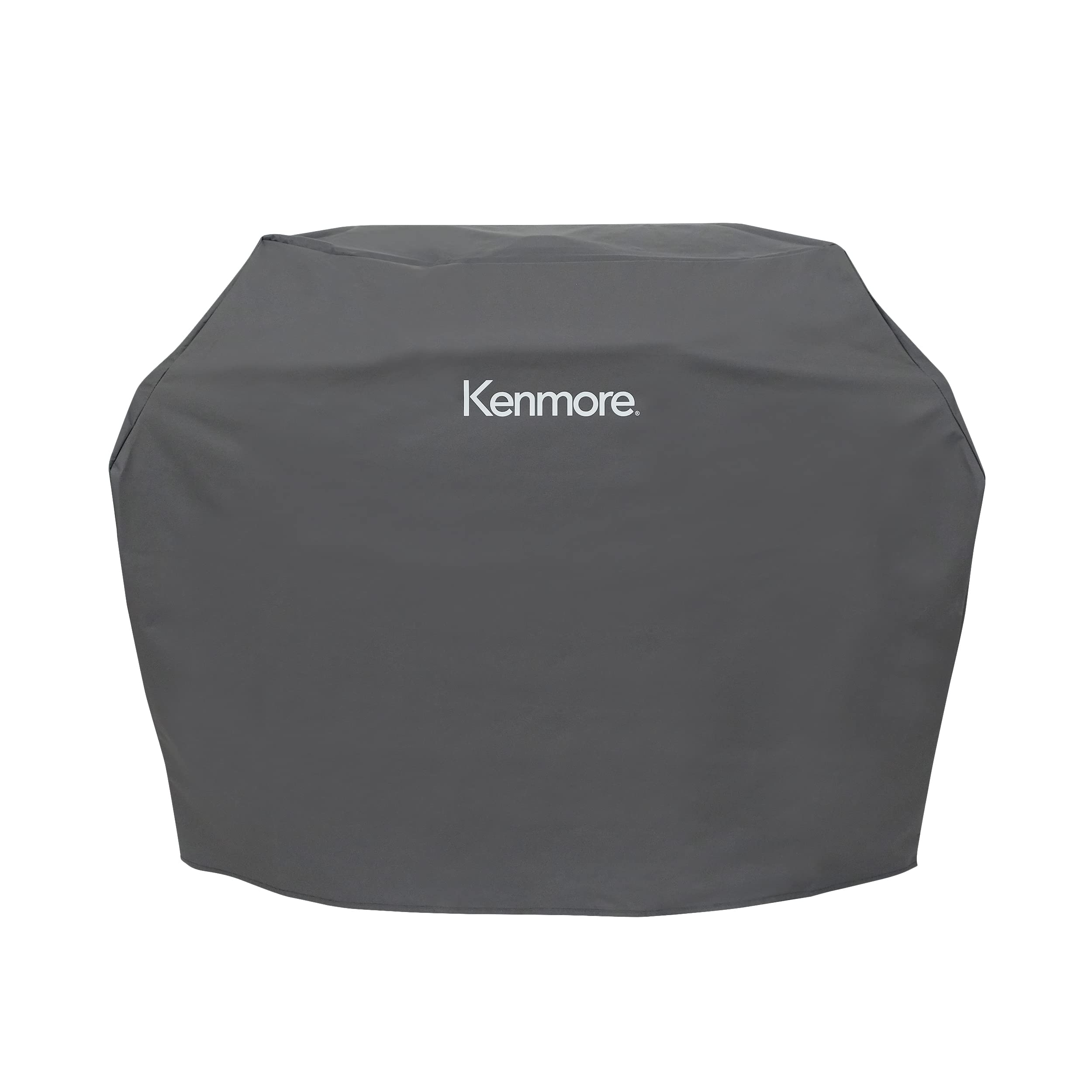 Kenmore front view of 56-inch grill cover showing full protection benefit