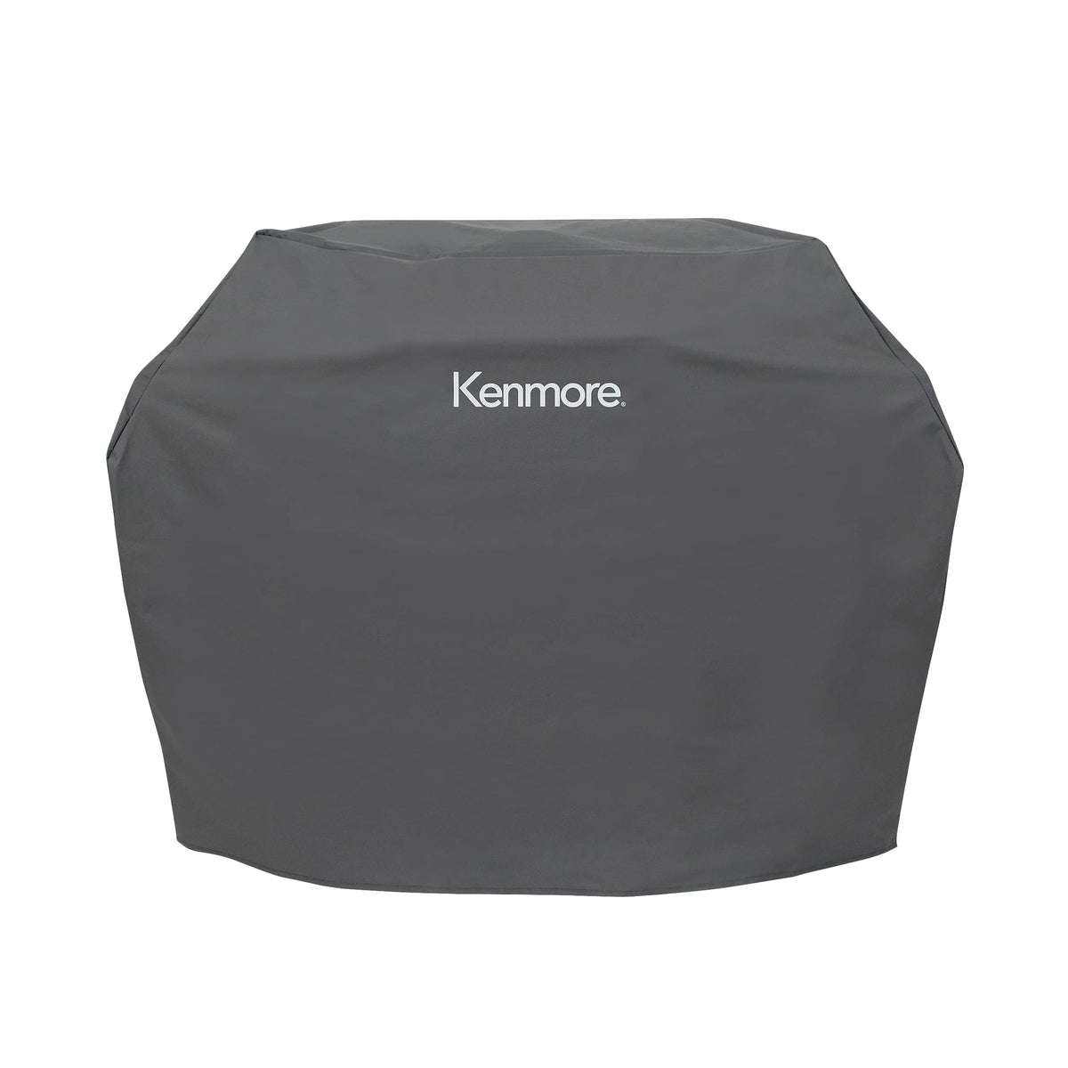 Kenmore front view of 56-inch grill cover showing full protection benefit