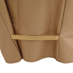 Kenmore hook and loop strap fastening securing cover against wind and storms