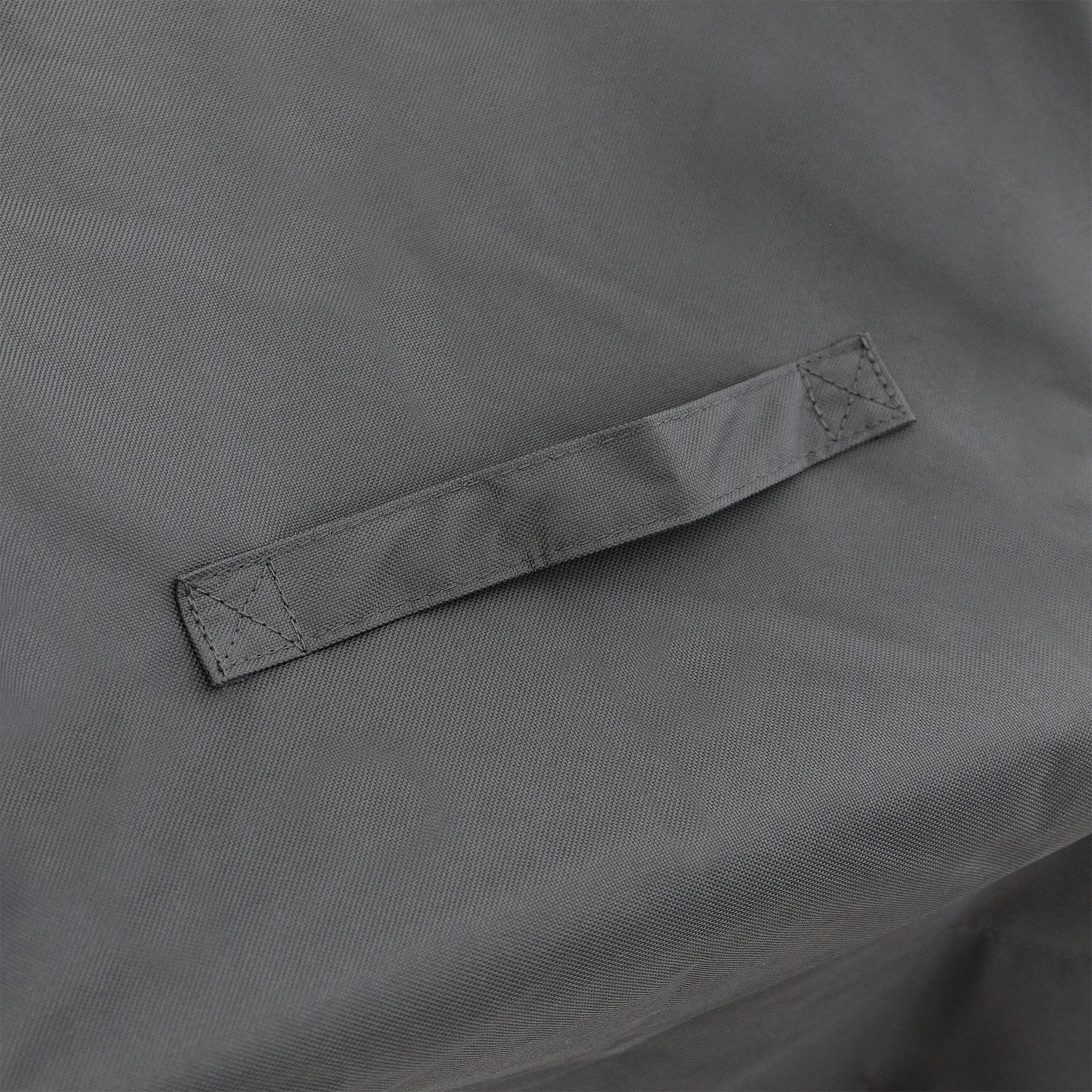Kenmore strap adjustment and buckle keeping cover secure in wind benefit