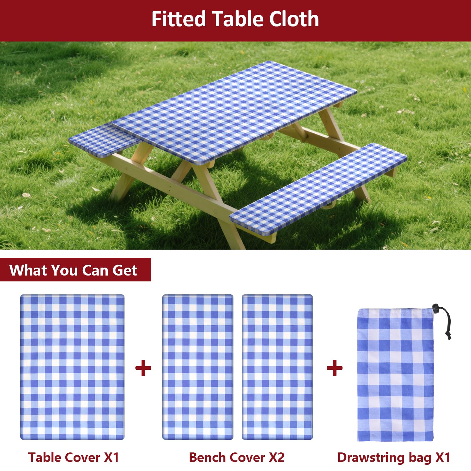 KENOBEE bench cover detail with elastic edge illustrating secure fit and easy installation