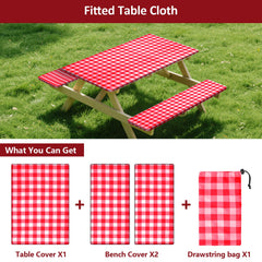 KENOBEE bench cover elastic hem detail ensures snug secure fit