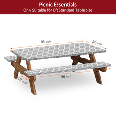 KENOBEE bench covers close-up showing snug fit and spill protection
