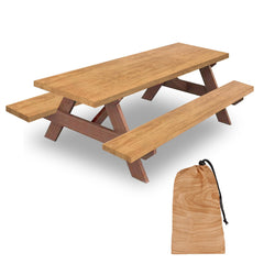 KENOBEE front view of three-piece wood grain cover set showing neat presentation and protection