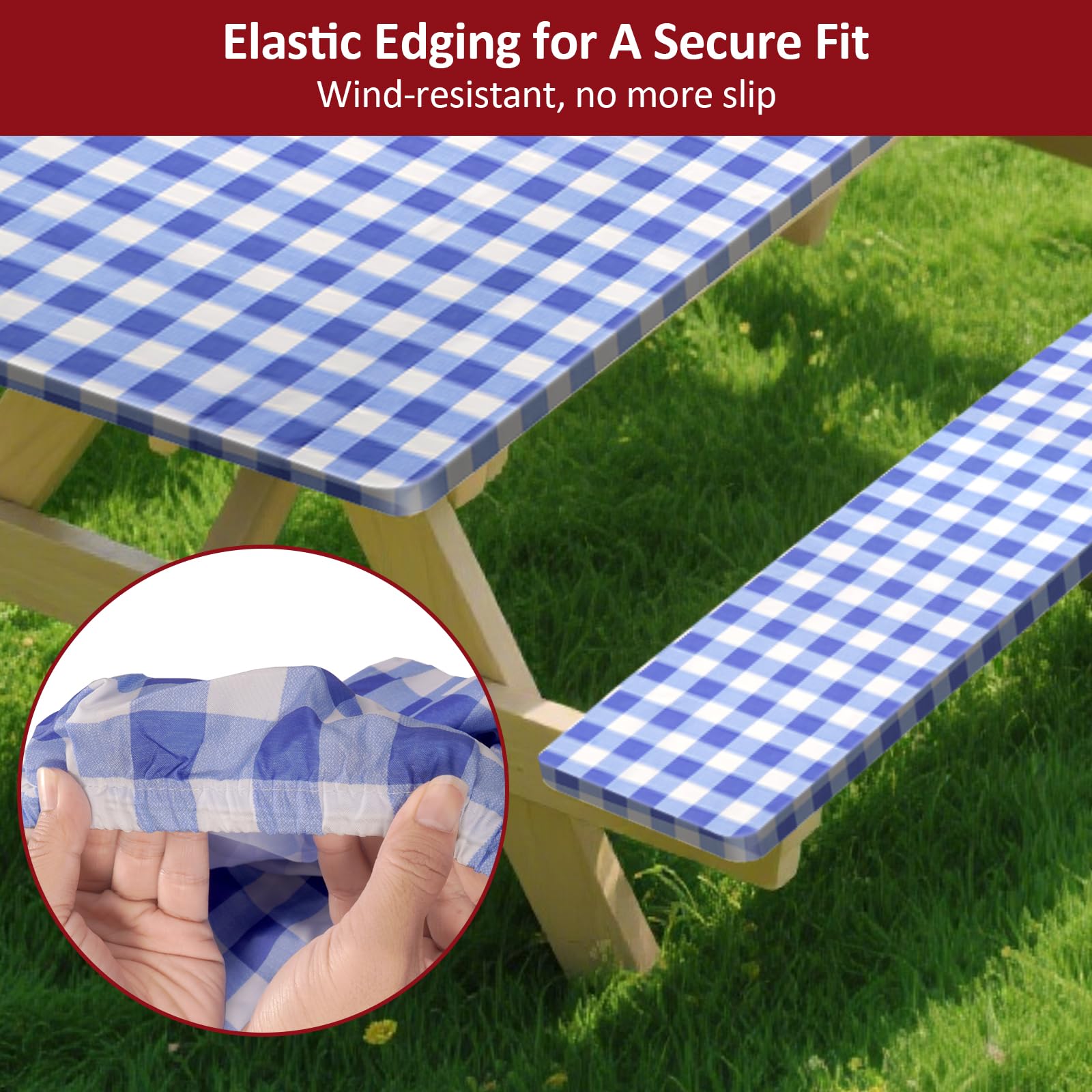 KENOBEE picnic setup with covers in use enhancing outdoor event and quick cleanup