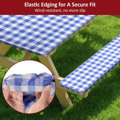 KENOBEE picnic setup with covers in use enhancing outdoor event and quick cleanup