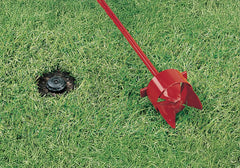 Kenyon step plate close-up illustrating foot leverage for cleaner cuts
