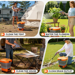 KEOKLE nozzle and foam sprayer attachments showing versatile cleaning options