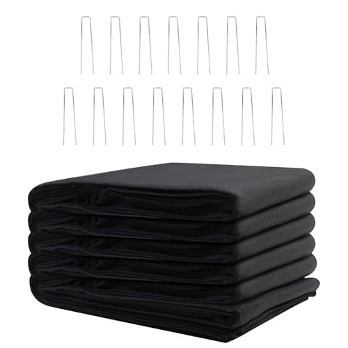 KEPYDRMTF front view of folded underlayment showing clean edges and included 15 U-pins for secure setup