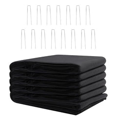 KEPYDRMTF front view of folded underlayment showing clean edges and included 15 U-pins for secure setup