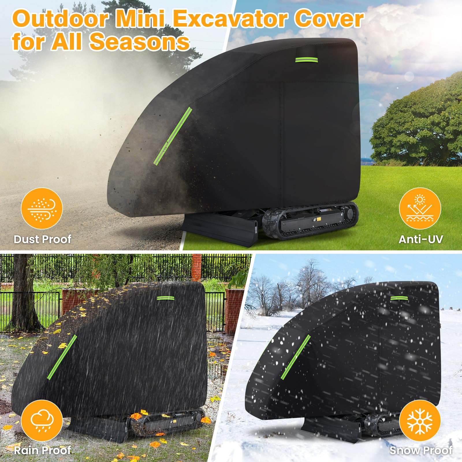 KERANTY compact storage bag with folded cover for easy transport