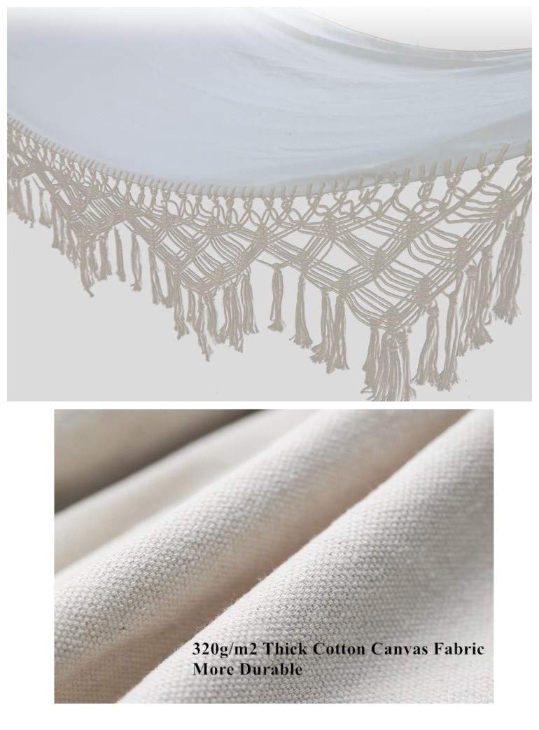 KEREITH tassel fringe detail showing handwoven rope and decorative finish for style