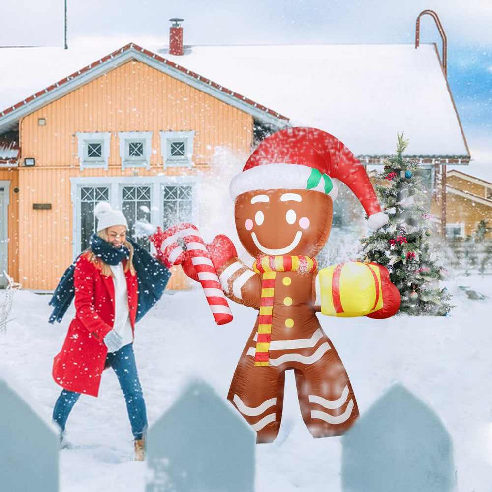 Kerithsoco inflatable on a front lawn demonstrating easy outdoor display benefit