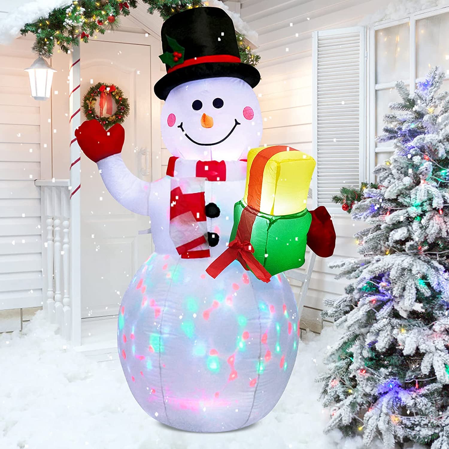 Kerithsoco rotating LED lights detail highlighting colorful motion for bright nights