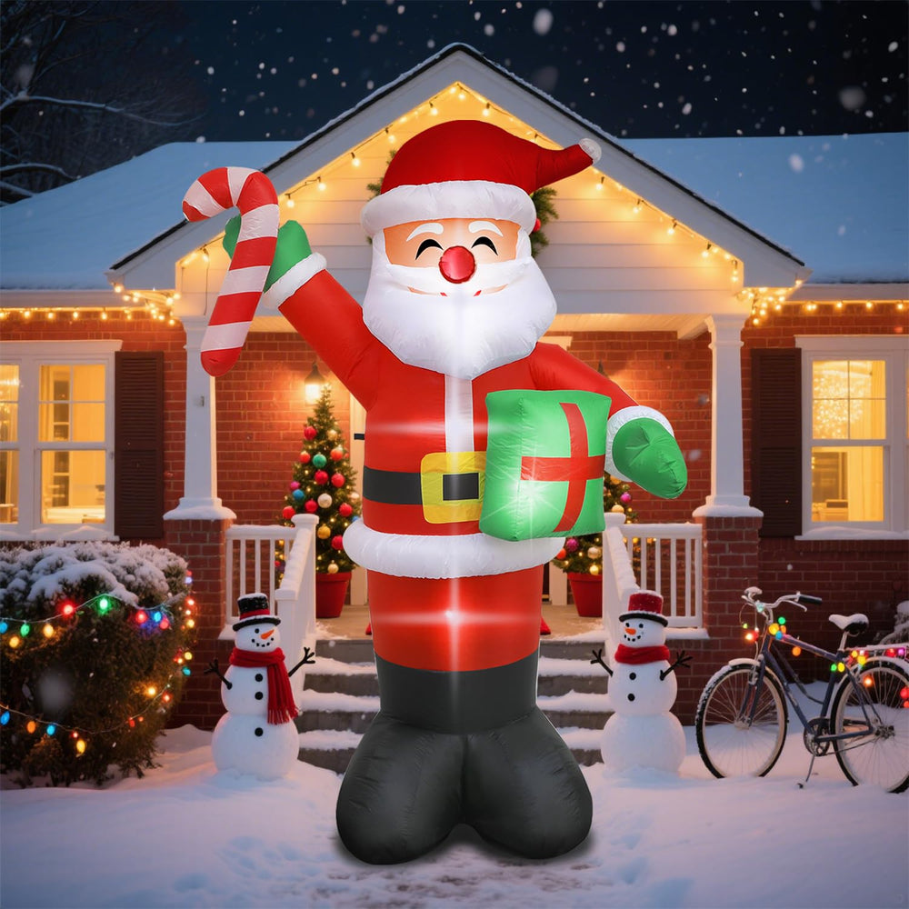 Kerithsoco in a decorated yard setting creating welcoming holiday atmosphere and photo opportunities