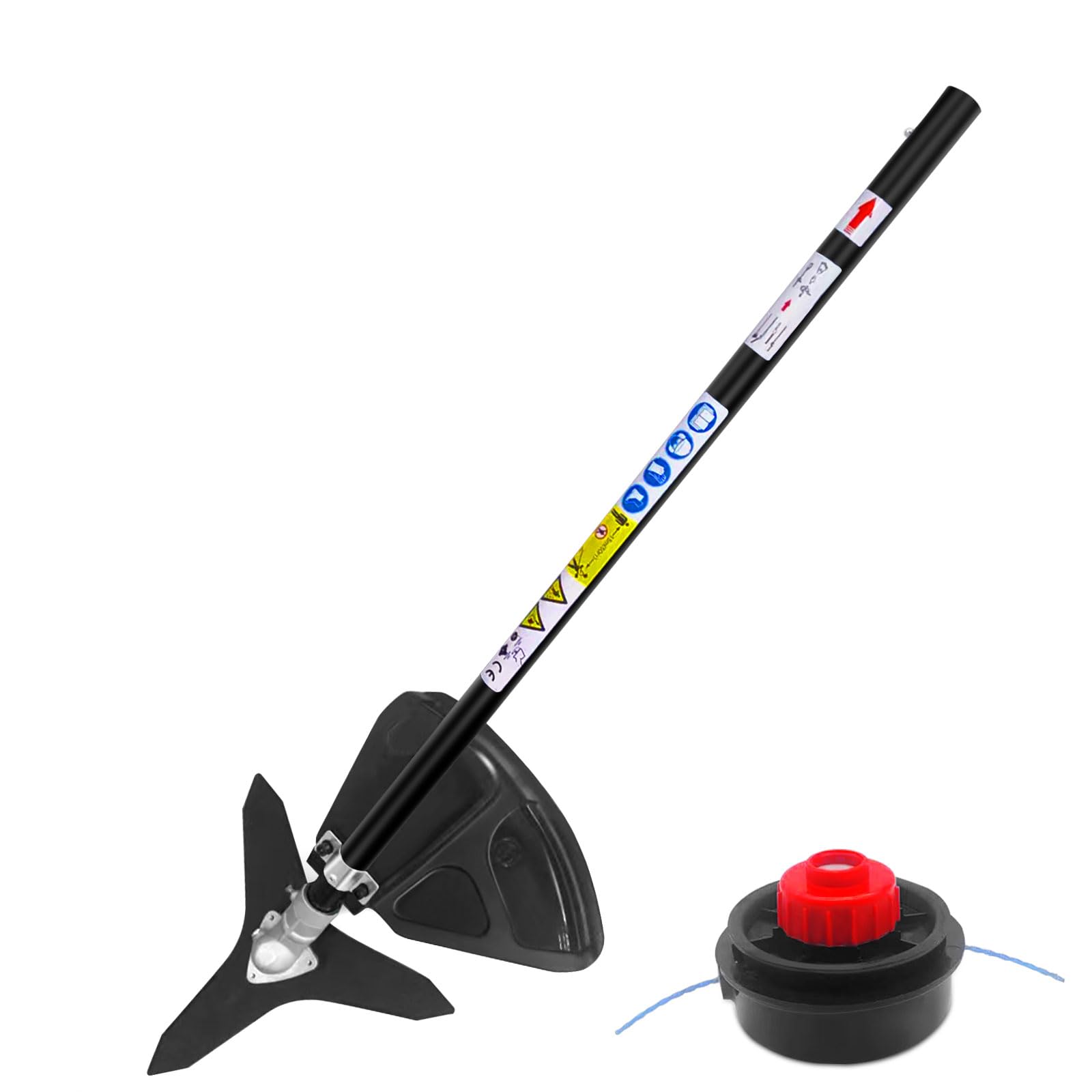Kerlista front view of brushcutter attachment showing fit and finish, enabling versatile upgrades
