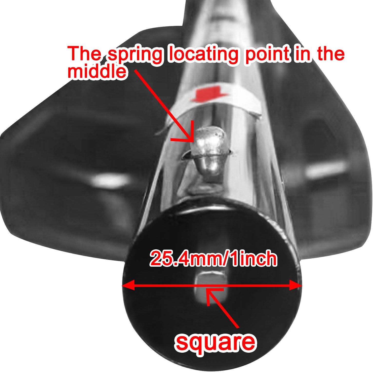 Kerlista close-up of drive connector showing square .205" female fit and secure coupling