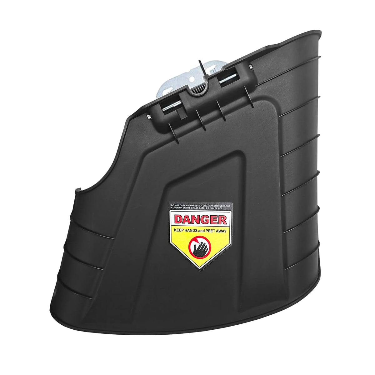 Kerlista side discharge chute front view showing exact OEM fit and restored function