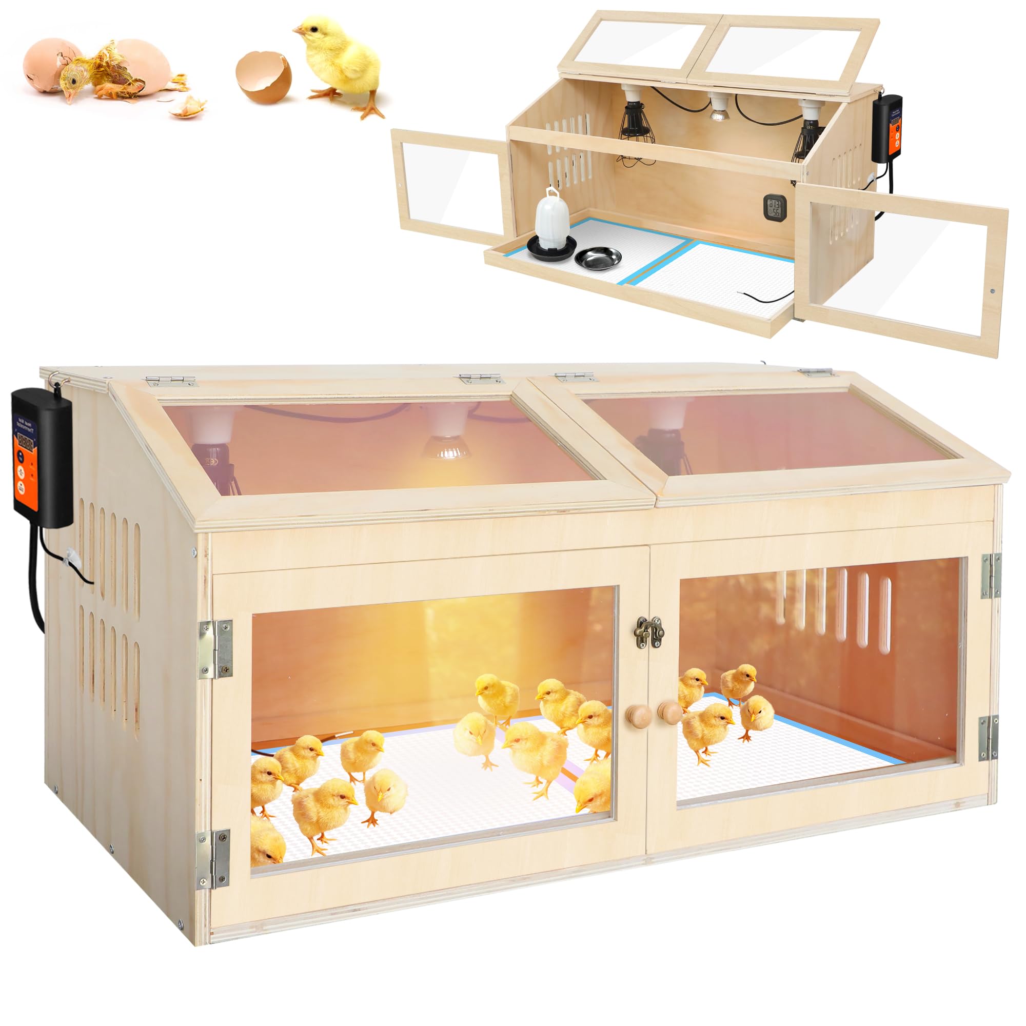 Kerty front view showing transparent panels and easy access for safe observation