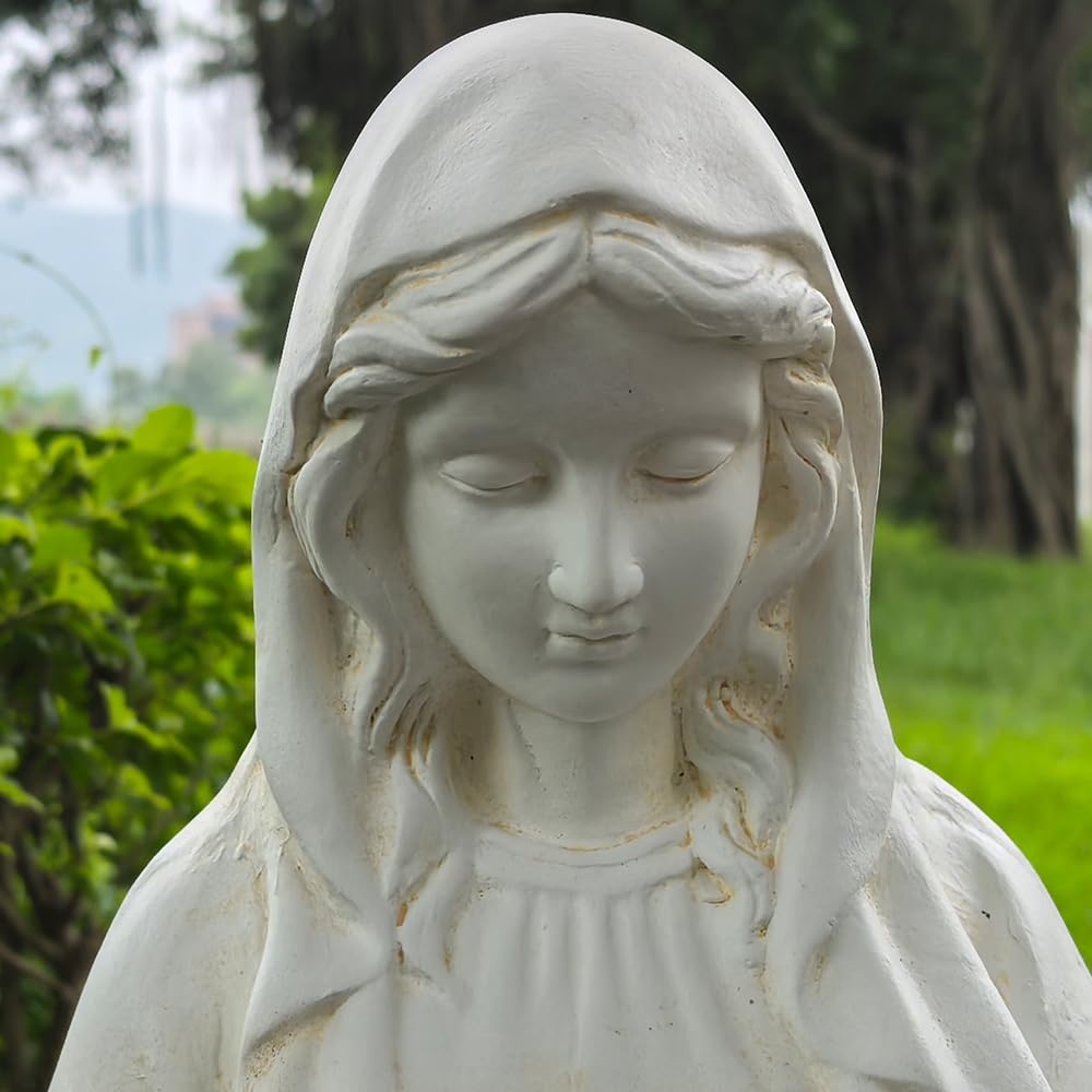 Keslecy Virgin Mary robes texture showing hand-finished surface detail