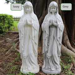 Keslecy Virgin Mary side profile detail highlighting stable base benefit