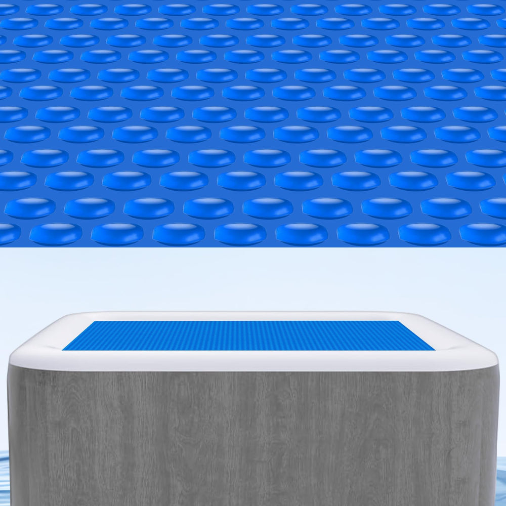 Kestnsee front view of square solar cover showing full surface and fit benefit